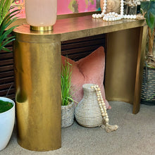 Load image into Gallery viewer, Oval Brass Console
