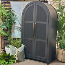 Load image into Gallery viewer, Black Arched Cabinet
