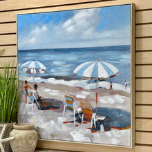 Load image into Gallery viewer, Blue Umbrellas On Beach II
