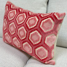 Load image into Gallery viewer, Pink Geometric Designer Lumbar
