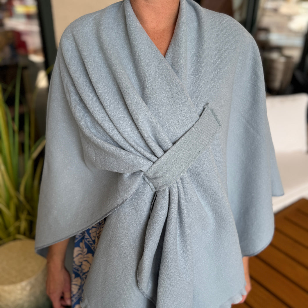 Light Blue Cashmere Shawl