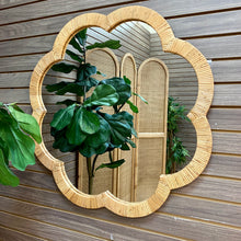 Load image into Gallery viewer, Woven Flower Shaped Mirror
