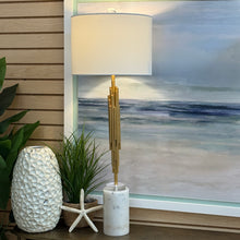 Load image into Gallery viewer, Marble/Gold Lamp
