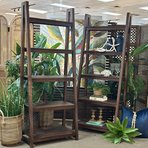 5 Tier Wood Bookshelf