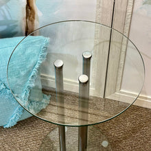 Load image into Gallery viewer, SM Round Glass Side Table
