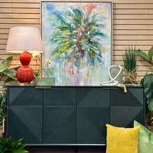 Load image into Gallery viewer, Green Geometric Cabinet
