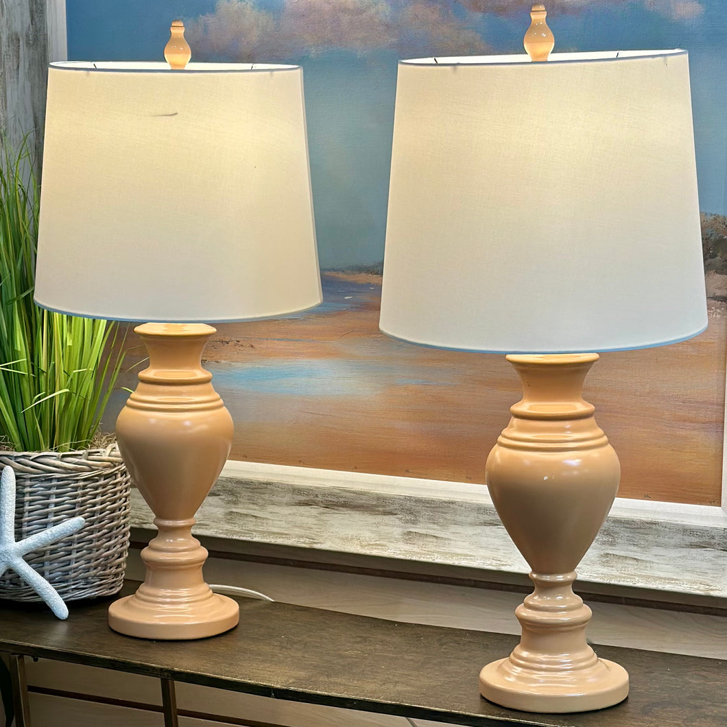 Peach Table Lamp