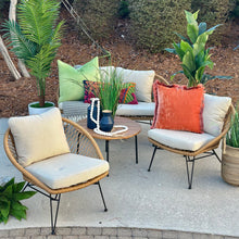Load image into Gallery viewer, 4PC Outdoor Woven Seating Set
