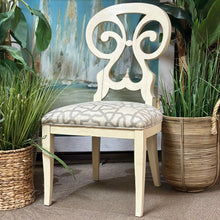 Load image into Gallery viewer, Ivory Scroll Chair
