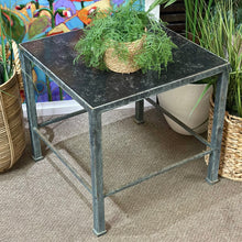 Load image into Gallery viewer, Black Metal/Marble Side Table
