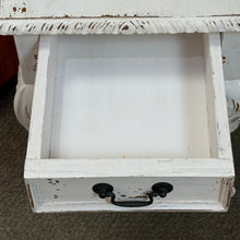 Load image into Gallery viewer, Narrow White Shabby Side Table
