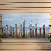 Load image into Gallery viewer, Perched Seagulls Canvas
