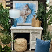 Load image into Gallery viewer, White Wicker Desk
