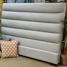 Load image into Gallery viewer, Grey Upholstered King Bed
