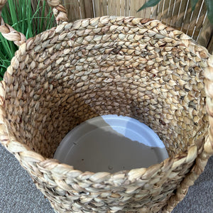 LG Seagrass Basket Planter