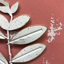 Load image into Gallery viewer, Pink Metal Leaf Art III
