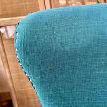 Load image into Gallery viewer, Teal Wingback Chair
