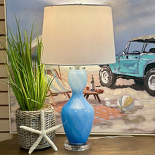 Load image into Gallery viewer, Blue Glass Lamp
