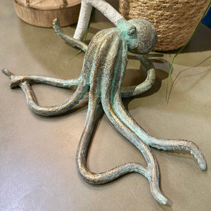 Aqua/Gold Resin Octopus