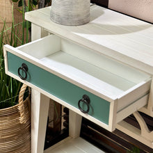 Load image into Gallery viewer, 2DRW Teal/Ivory Console
