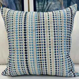 Blue Spotted Pillow