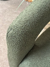 Load image into Gallery viewer, Green Sherpa Dining Chair
