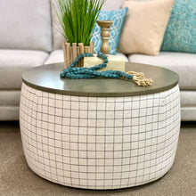 Load image into Gallery viewer, Wood Top Storage Ottoman
