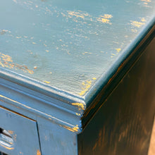Load image into Gallery viewer, 2DR Distressed Blue Cabinet
