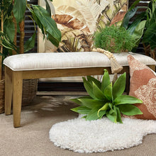 Load image into Gallery viewer, Beige Upholstered Bench
