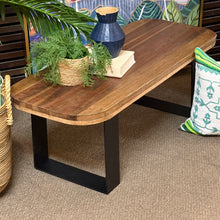 Load image into Gallery viewer, Reclaimed Wood/Metal Bench

