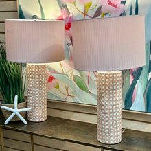 Load image into Gallery viewer, Pink Capiz Lamp
