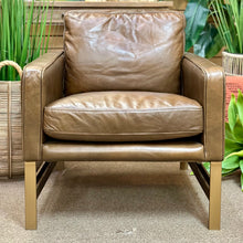 Load image into Gallery viewer, Brown Leather Club Chair
