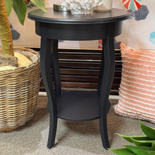 Load image into Gallery viewer, Round Black Side Table
