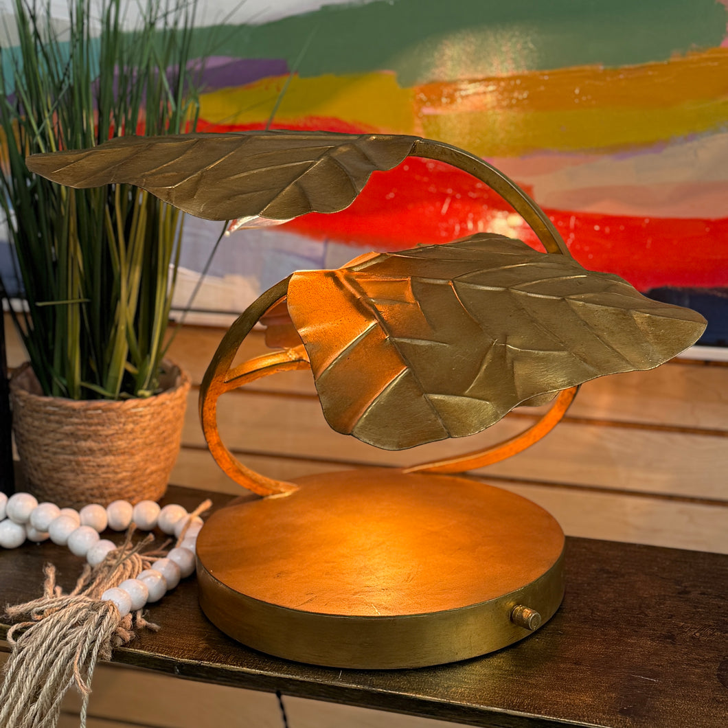 Gold Leaf Lamp