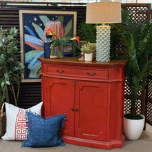 Load image into Gallery viewer, Red Two Tone Cabinet
