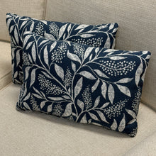 Load image into Gallery viewer, Sunbrella Jacquard Indigo Lumbar
