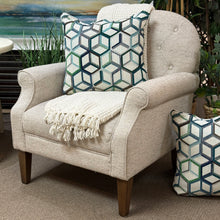 Load image into Gallery viewer, Wheat Tufted Chair &amp; Ottoman
