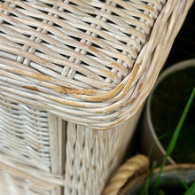 Load image into Gallery viewer, Ivory Wicker Shell Dresser
