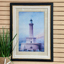 Load image into Gallery viewer, Blk/Gold Framed Lighthouse

