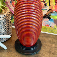 Load image into Gallery viewer, Red Textured Lamp
