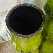 Load image into Gallery viewer, Lg Green Bamboo Vase
