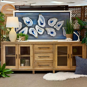 Solid Wood 4DR/3DRW Sideboard