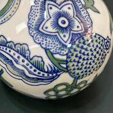 Load image into Gallery viewer, Blue/Green Floral Vase
