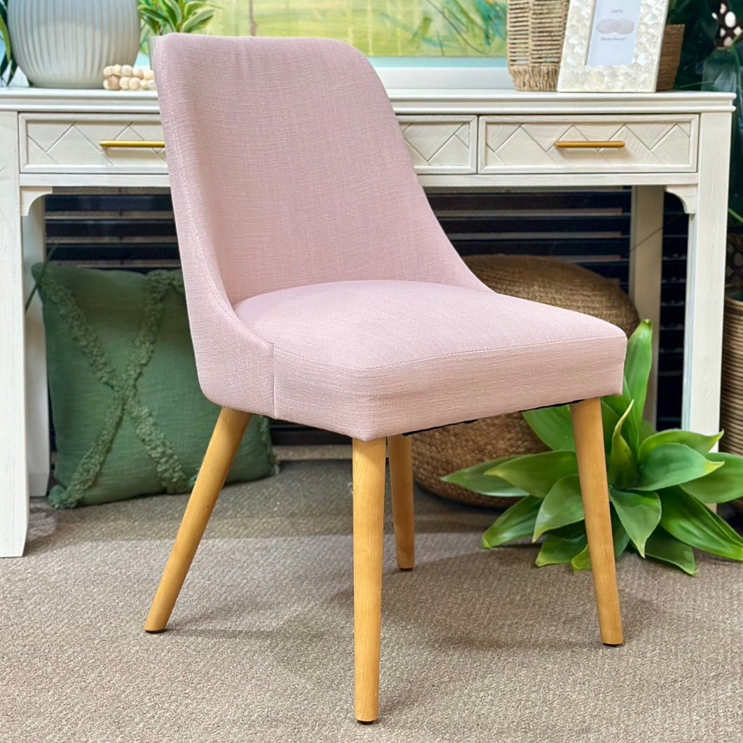 Blush Linen Chair