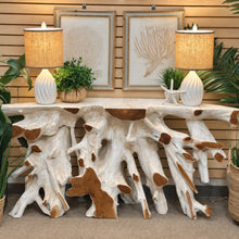 Load image into Gallery viewer, Washed Teak Console
