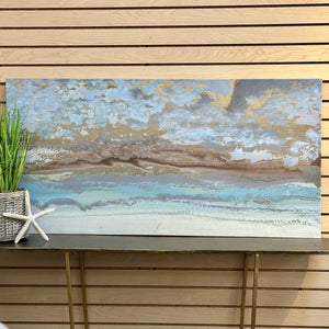 Blue/Gold Canvas Art