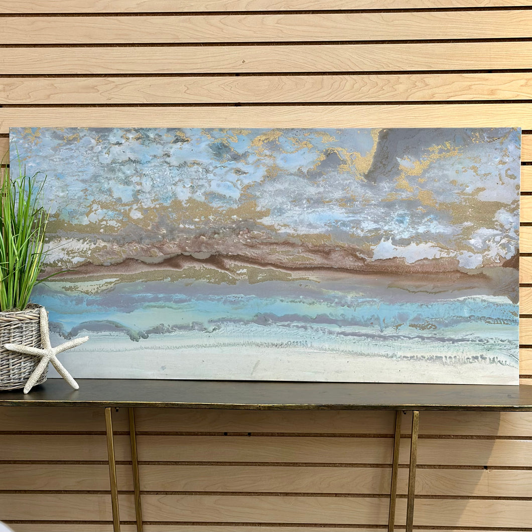 Blue/Gold Canvas Art