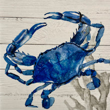Load image into Gallery viewer, 3 Panel Crab/Shells Giclee
