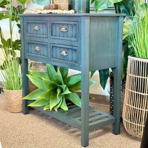 Antiqued Navy Console