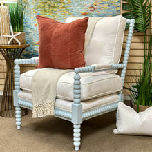 Load image into Gallery viewer, Custom Blue &amp; White Spindle Chair
